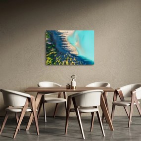 Tablou pe sticlă - Vedere la lac (70x50 cm)