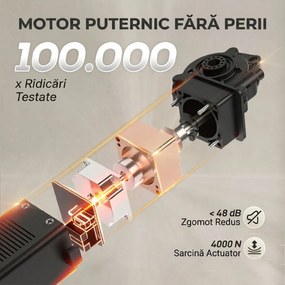 HOMCOM Fotoliu Reclinabil Electric cu Motor Brushless și Suport pentru Picioare, Crem | Aosom Romania