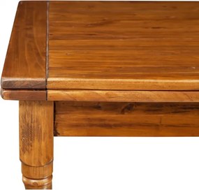 Masa pliabila, L90(180) 90 H80 cm,culoare nuc antichizat, Lemn masiv