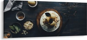 Tablou cu desert pe masă (120x50 cm)