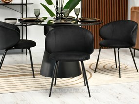 Scaun Carmen (negru + auriu). 1110989