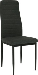 Scaun COLETA NOVA, gri inchis/negru, textil/metal, 41x49x96 cm