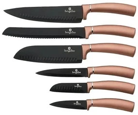 Set de cuțite Berlinger Haus Rosegold Metallic Line , 6 piese, cu suprafață non-aderentă