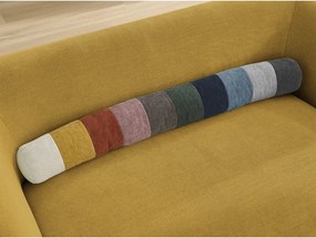 Canapea galbenă cu tapițerie din chenille 160 cm Celine – Bobochic Paris