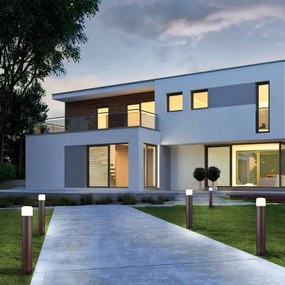 Redo 9683 - Lampă LED de exterior CYCLO LED/9W/230V 2900-3100K 90 cm IP54 maro