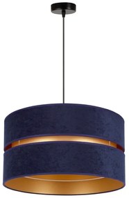 Lustră pe cablu Duolla DUO 1xE27/15W/230V d. 40 cm albastru/auriu