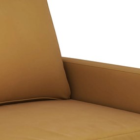 Canapea de o persoana, maro, 60 cm, catifea Maro, 78 x 77 x 80 cm
