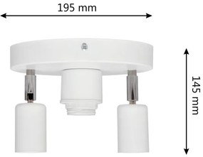 Spot CENTRO 3xE27/15W/230V alb