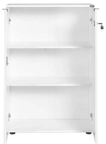 Biblioteca Adore Rio, 2 usi cu cheie, 3 rafturi, 72 x 109 x 34 cm