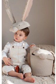 Coș de jucării pentru copii crem din material textil ø 25x30 cm Rita the Rabbit – Lorena Canals