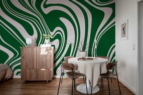 Fototapet, Swirly, Green, Rebel Walls
