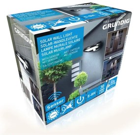 Grundig - Set 2x LED lampă solară de perete cu senzor LED/3,2V 600 mAh