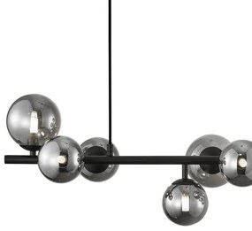 Lustră pe cablu MILA 10xG9/9W/230V negru/gri