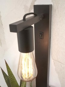 Aplica de perete cu raft Flores negru