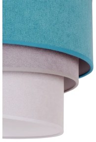 Duolla - Plafonieră TRIO 1xE27/15W/230V d. 45 cm turcoaz/gri/alb