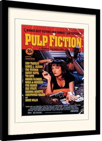 Poster înrămat Pulp Fiction - Uma On Bed