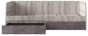 Pat de o persoană 90 cm Jolene 2S (castan nairobi + onyx) (cu somieră). 1052981