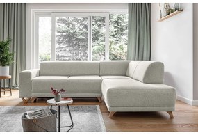 Colțar bej extensibil/cu spațiu de depozitare (cu colț pe partea dreaptă/în formă de ”L”) Classy Sophie – Miuform