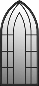 vidaXL Oglindă,negru, 100x45 cm,fier, pentru utilizare în interior
