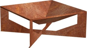 Vento Foc de tabără pentru grădină 70 x 70 x 30 cm, corten CORGARDEN 1015