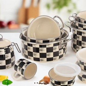 Orion Casserole smaltată Șah Lem, 1,6 l, diametru18 cm