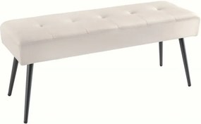 Bancheta tapitata design modern Boutique 100cm, sampanie