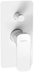 Baterie albă pentru duș încastrată (2 ieșiri) Spy – Sapho