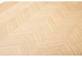 Masă de dining în culoare naturală din lemn de stejar 100x200 cm Herringbone – Hübsch