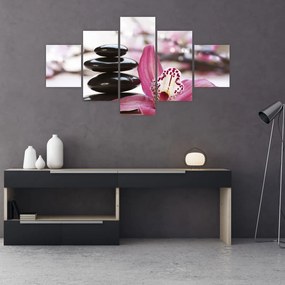 Tablou cupietre pentru masaj și orhidee (125x70 cm), în 40 de alte dimensiuni noi