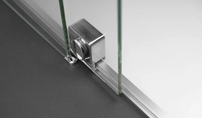 Paravan dus walk-in, otel slefuit, usa glisanta, 140x195 cm, Deante Prizma Otel slefuit, 1400x1950 mm