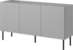 Comoda ASENSIO, gri mat/negru, PAL, 150x42x82 cm