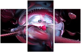 Tablou - Abstracție, viermi spațiali (90x60 cm)