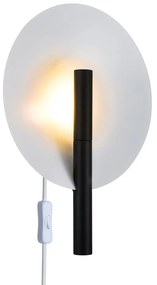 Aplica de perete ambientala design nordic Furiko negru/alb