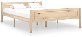 322099 vidaXL Cadru de pat, 140x200 cm, lemn de pin masiv