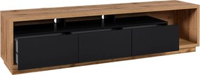 Comodă lemn masiv Livento TV, 200 × 50 × 45 cm