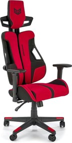 Scaun gaming NITRO 2, rosu/negru, material textil, 66x68x130/137 cm