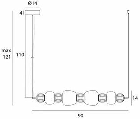 Lustra suspendata LED Modern 32W