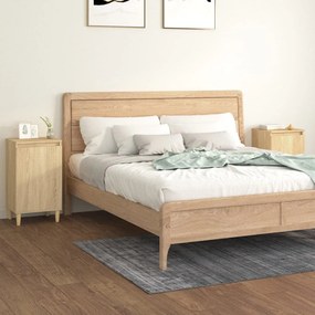 vidaXL Noptiere, 2 buc., stejar sonoma, 40x35x70 cm, lemn prelucrat
