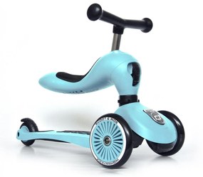 Trotineta copii cu sezut, transformabila 2in1, HighwayKick 1 Blueberry, 1-5 ani, pana la 50 kg, Scoot  Ride