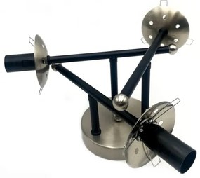 Lustră aplicată MALENA 3xE14/5W/230V negru/gri