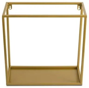 Poliță de perete aurie 35x35 cm