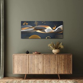 Tablou - Cerb, grafică (120x50 cm)