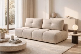 Canapea Lerio extensibilă - țesătură hidrofobă bej deschis Blur 02