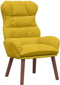 vidaXL fotoliu Galben 69 x 74 x 93 cm Catifea
