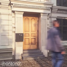 Cutie poștală cu tub pentru ziare POST, 30,5x10x33,5cm, antracit Monzana