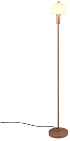 Lampadar în culoarea bronz cu abajur din sticlă (înălțime 120 cm) Glenn – Trio