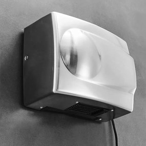 Uscător de Mâini cu Senzor, 1500W, Aer Cald/Rece, Inox Mat