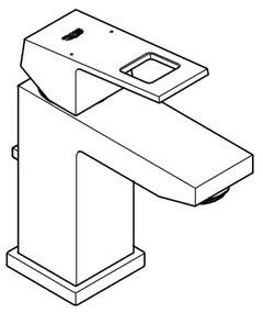 GROHE EUROCUBE 2312700E - Baterie pentru lavoar, mărimea S, crom lucios