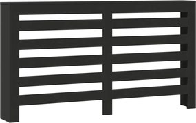 vidaXL Mască pentru calorifer, negru, 149x20x82 cm, lemn prelucrat