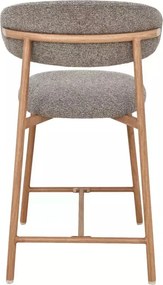 Scaun de bar Elton H-2 Noelle cappuccino 256 / stejar